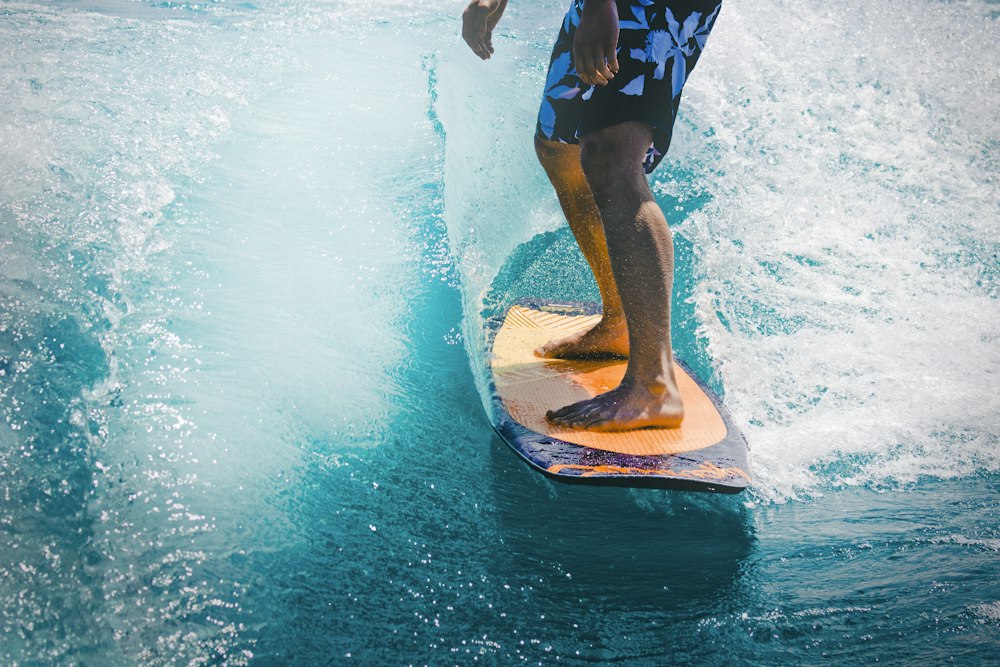 Surfboards lined on beach